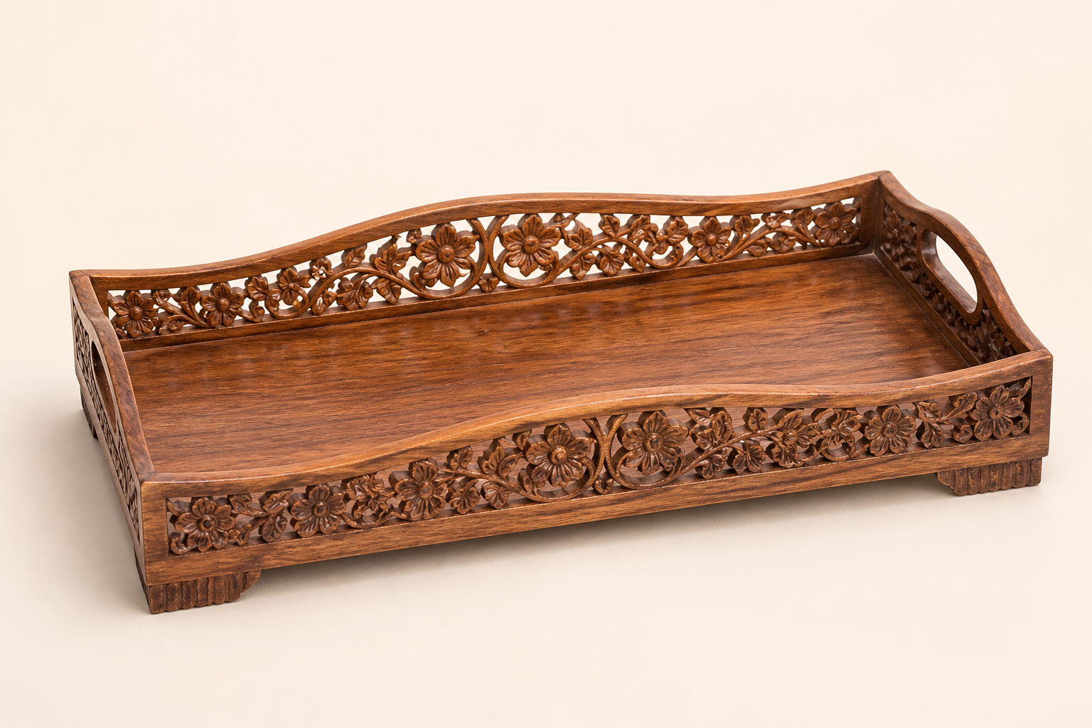 Carved Wood Tray